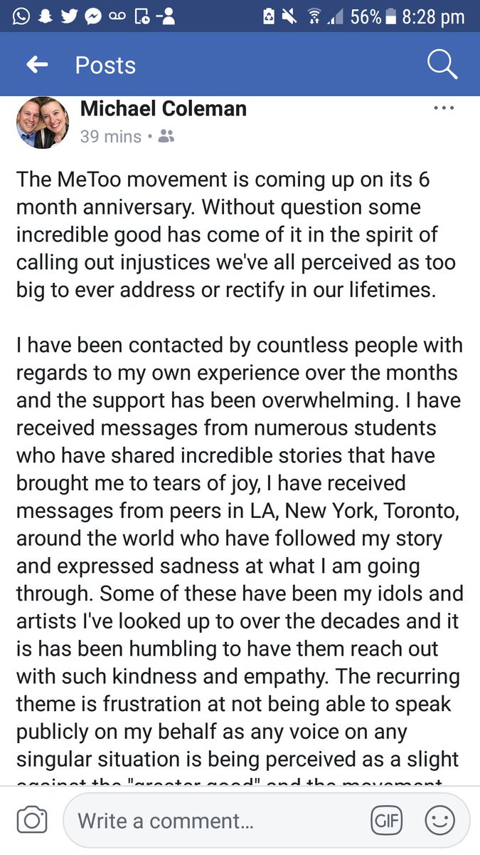 DerpSwan's tweet photo. Thread of the Facebook post in question #TimesUp https://t.co/sIPuf6kqu2