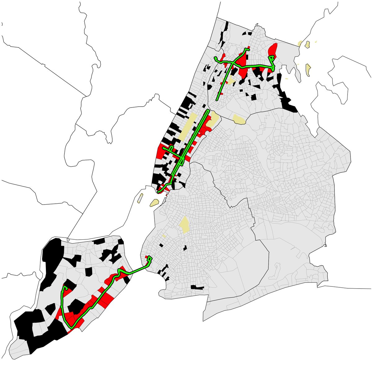 justin_tyndall's tweet photo. My peer reviewed study of #NYC's Select Bus Service was published today in #Transportation Research Part A.
Neighbourhoods receiving #SBS had more reliable bus service and experienced a rise in local bus commuting.

https://t.co/vBl5fEvmDs https://t.co/d2InktIus7