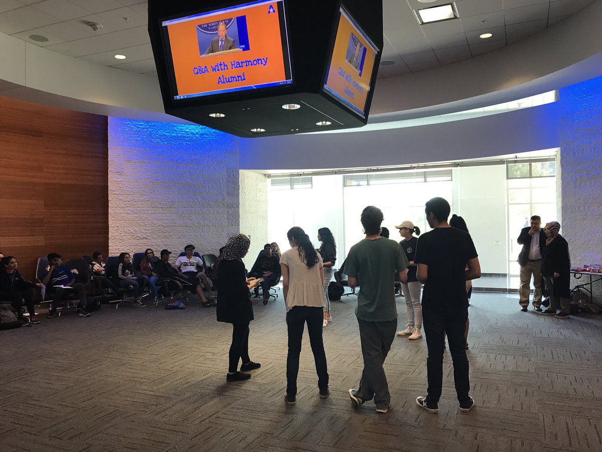 HarmonyAlumni's tweet photo. @HarmonyEdu college transition event is happening today at @utarlington organized by @harmonyalumni to help and support our seniors moving forward into their next chapters in their lives.Thank you Mr Koc and @HPSDFW CCS team for such a great event!!! https://t.co/8US8z4cJzh