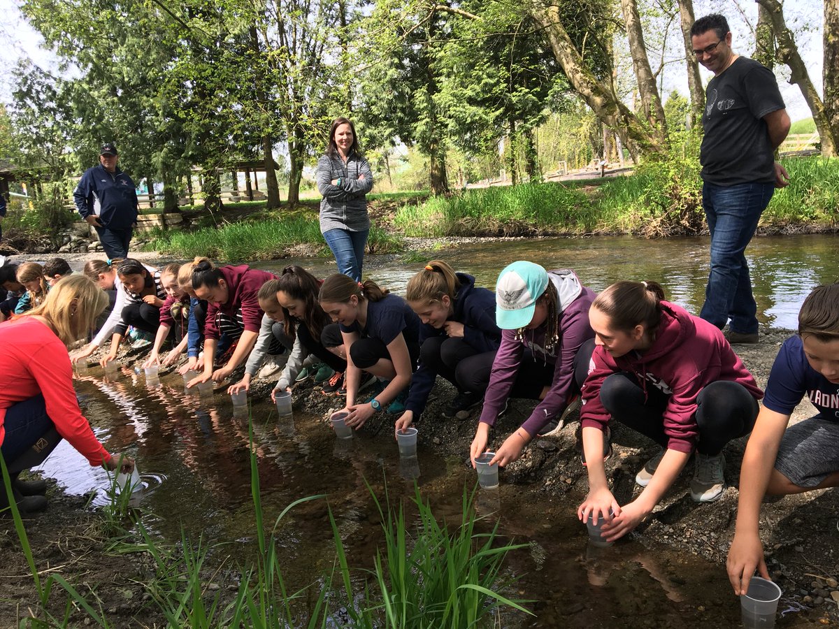 Bye bye Mr. Bubbles and friends <a href="/PortGuichon/">Port Guichon</a> <a href="/deltasd37/">DeltaSchoolDistrict</a> visiting Little Campbell Valley Hatchery