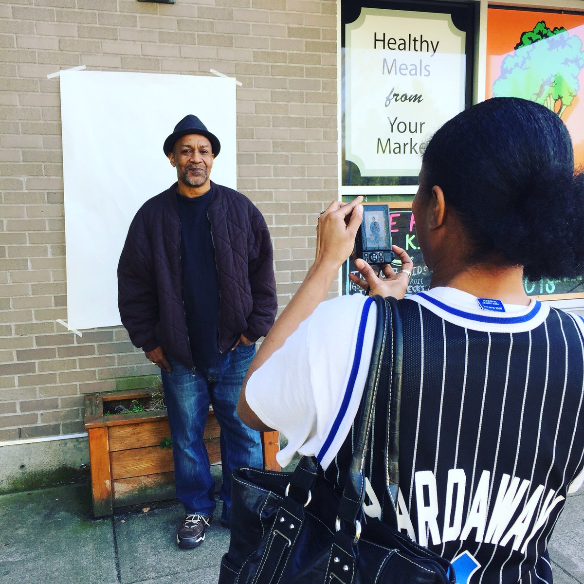 Jewell and Jeffrey in action and helping to host our photo project. We will be sharing portraits and what’s important to our neighbors at out May 5th celebration. Drop by between 12-3. #photostories #vmbday #newcolumbia #villagemarket