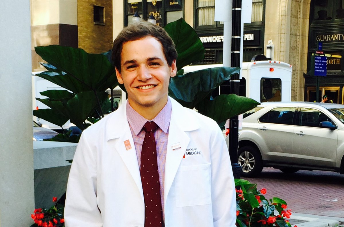 IUMedSchool's tweet photo. Third-year medical student, Josh Rager is one of 14 medical students chosen to participate in the @FASPEnews program in Europe. Learn more about Josh and follow his experiences this summer in the Student Life blog. https://t.co/NdHIpHkG0o #ethics #FASPE #IUMedSchool https://t.co/jMN9nbalXW
