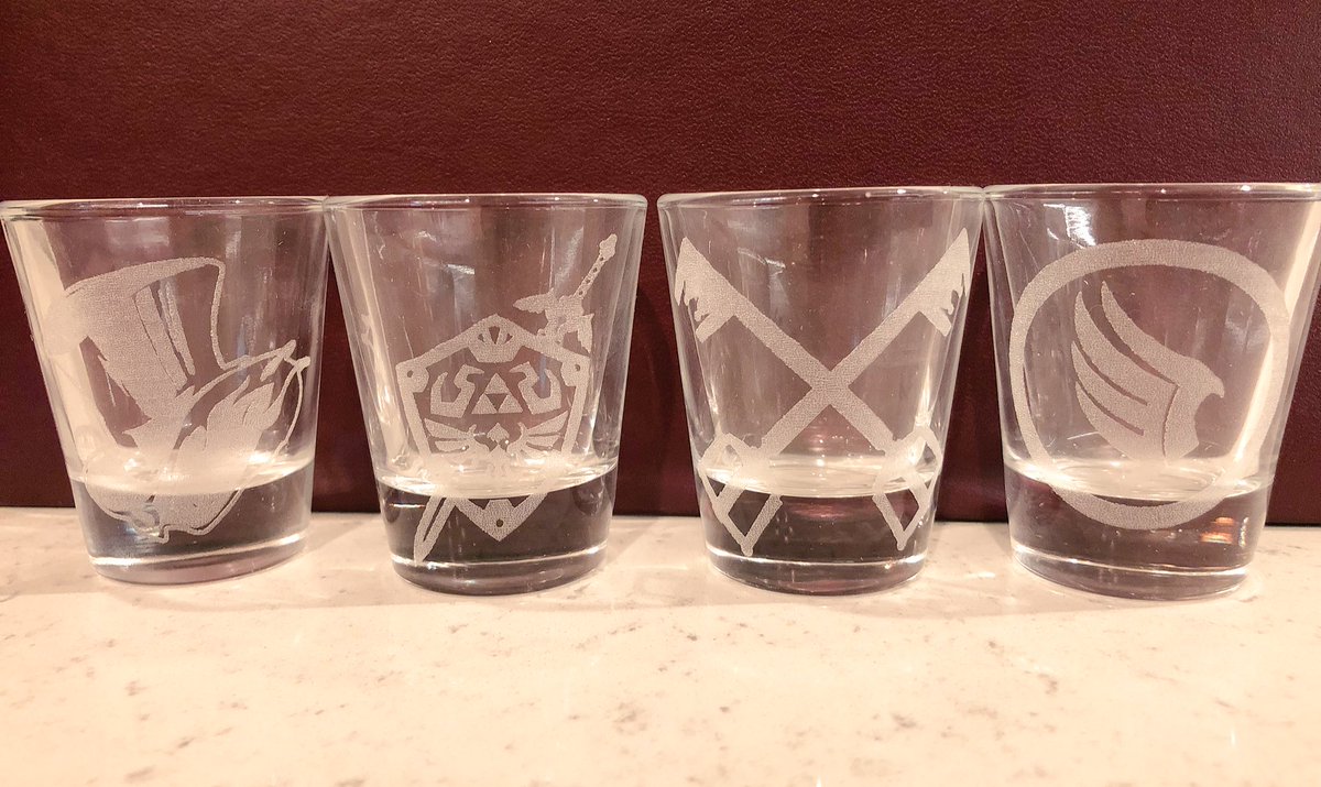 We’re not sure who sent us these shot glasses, but holy crap THANK YOU! 