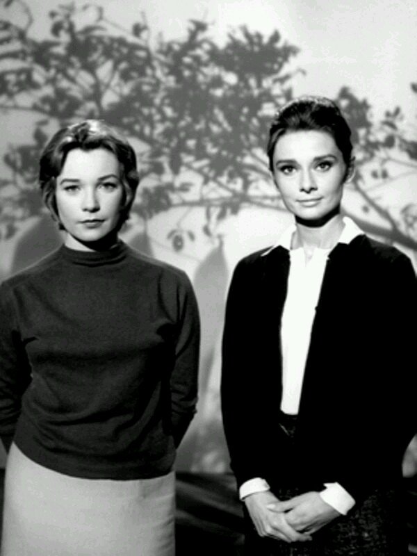 Happy Birthday, Shirley Maclaine and Audrey Hepburn photographed for The Children\s Hour, 1961 