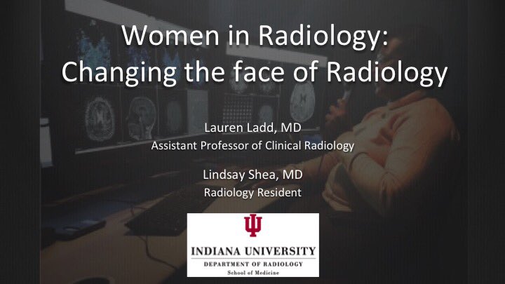 The vital importance of #WomenInRadiology & why gender diversity matters - an inspiring presentation at @ARRS_Radiology by Indiana University’s Lauren Ladd & Lindsey Shea. @laurenladd17 @lagshea @judywawira @VasanthaAaron @acappsmd @RachaelRincker @PlainFilm @MonicaSheth