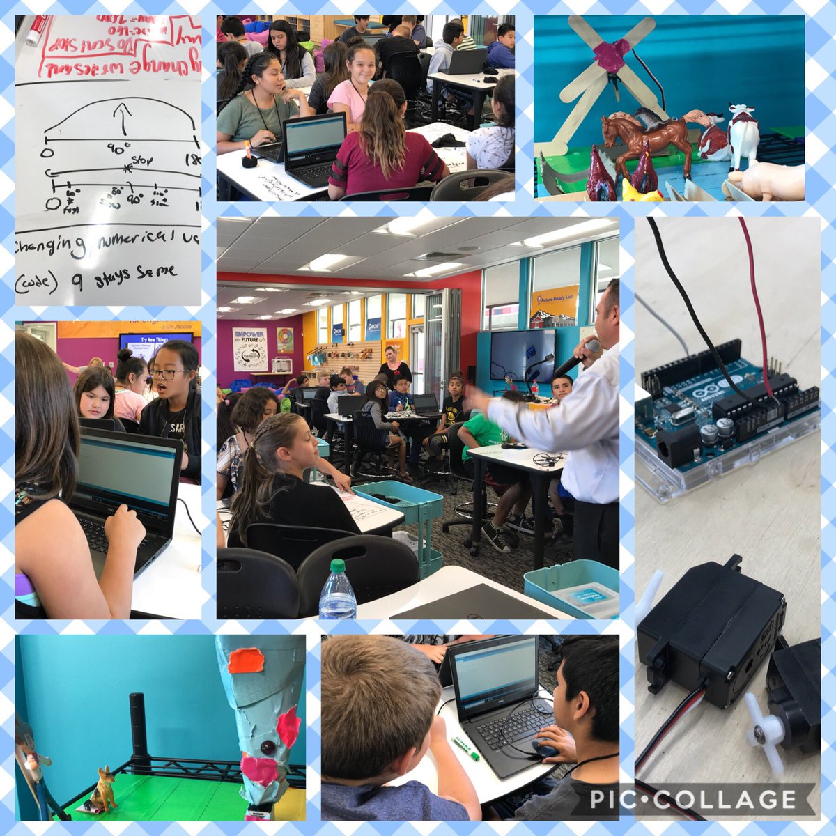 KStinson603's tweet photo. Ss @VGuelker learning about IoT and Engineering process #FutureReadyLab #bsdstem partnership w/#pusd @Qualcomm https://t.co/lerKMcrhQr