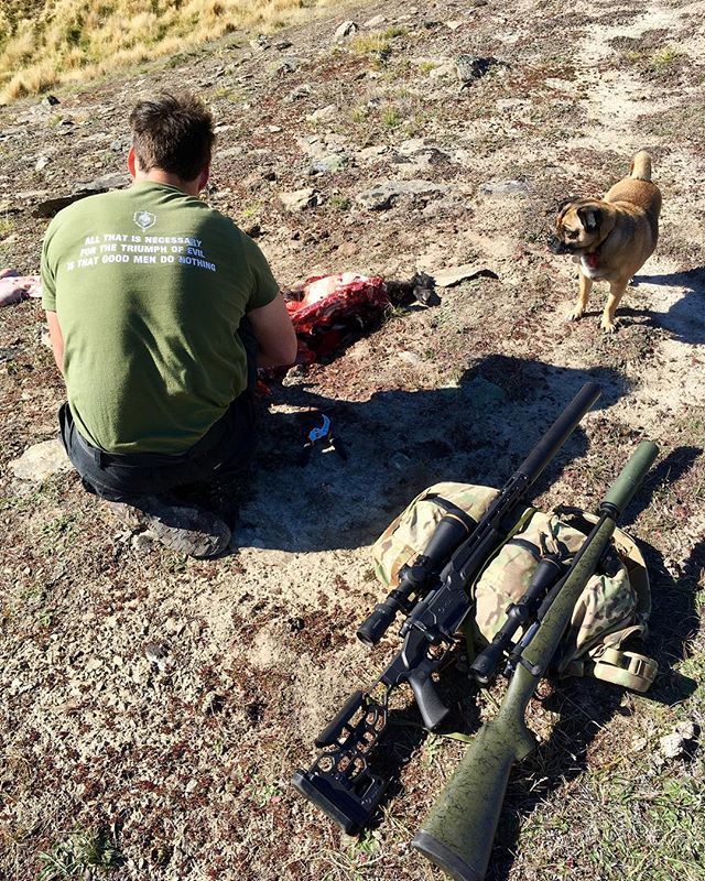 JSilkstone's tweet photo. Just a man and his dog taking enough from the land to survive. The animals I hunt here are all feral. By hunting them I’m not only putting food on my table I’m also helping the land heal. #ethicallysourced #livingofftheland #hunting #environmentalist #model7 #model700 #remin… https://t.co/jUEa7EuOsg
