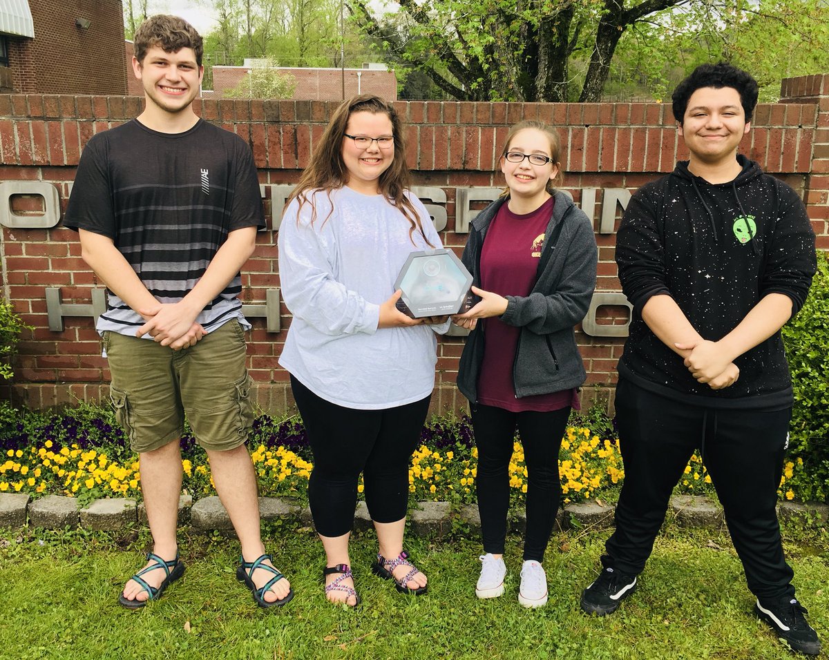 Hannah Robbins, Andrew Johnson, and Ethan Garza won Runner-up for the 10th - 12th grade category in the I❤️Robots: Engineering Design Challenge with the Oak Ridge Institute for Science &amp; Education! Allison Jett won Judge's Choice in the same competition! <a href="/RoaneSchoolsTN/">Roane County Schools</a>