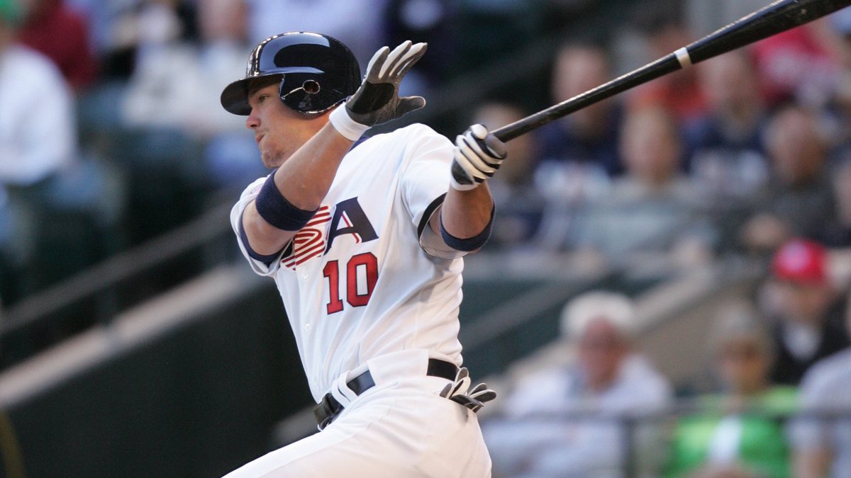 A casual six hits, two dingers and .353 average in six games at the 2006 World Baseball Classic #ForGlory🇺🇸 Happy birthday to two-time alum, @RealCJ10!