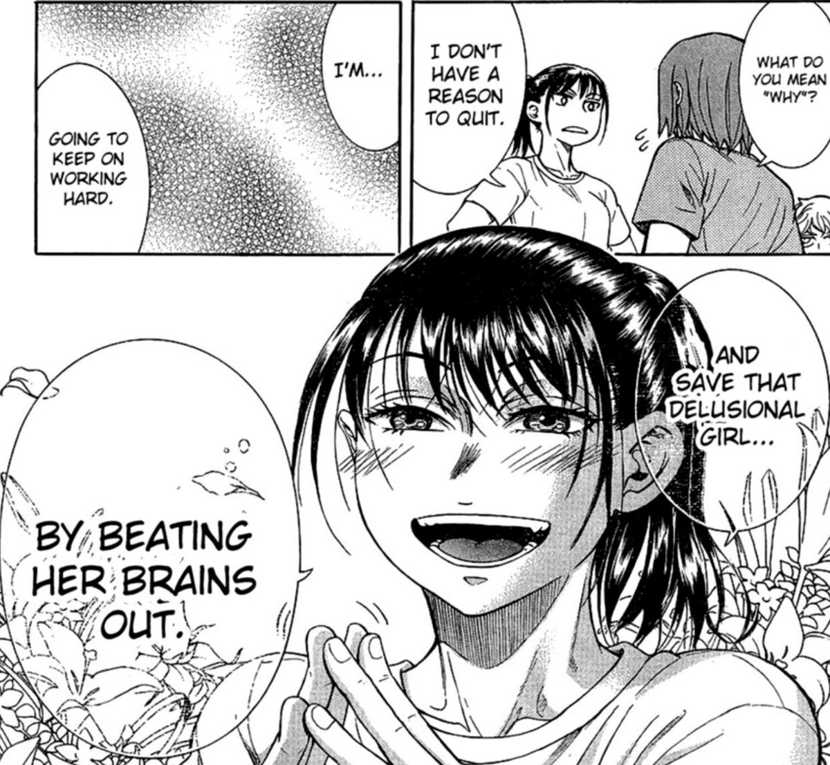 teppu is great because it's told from the pov of the antagonist, the sort of nasty character people love -- massive ego, mean and petty, the absolute best at their craft -- EXCEPT it's a GIRL this time. bow down to ishido natsuo