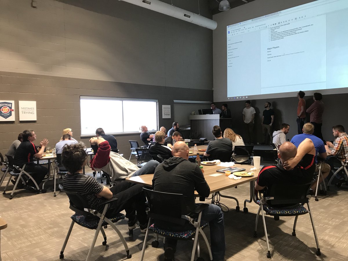 TeamBizStream's tweet photo. Today our team had lunch and presented our #BetteringBizStream #ROCKS that we've been working on for the past 90 days. #BizStreamLife #AlwaysImproving #TacoTuesday https://t.co/QkrZCGCx0m