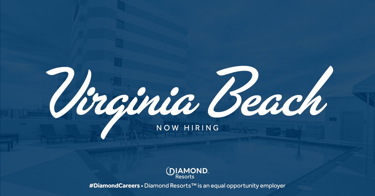Virginia Beach Marketing is HIRING!!🙌🏻 Come work with the best group along the Oceanfront! Full-time, part-time, and seasonal positions available.                                         Apply today! diamond.taleo.net/careersection/….     #DiamondCareers #LifeAtDiamond #EmployerofChoice