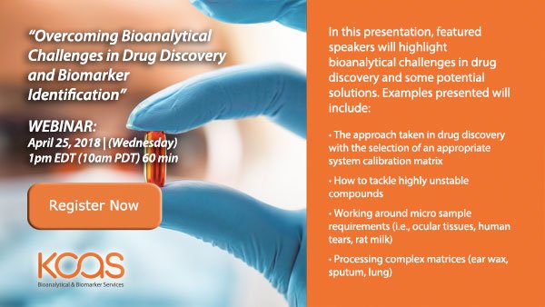 kcasbio's tweet image. Join KCAS&apos;s webinar on the challenges in #DrugDiscovery and #BiomarkerIdentification; presented by @Xtalks xtalks.com/webinars/bioan…