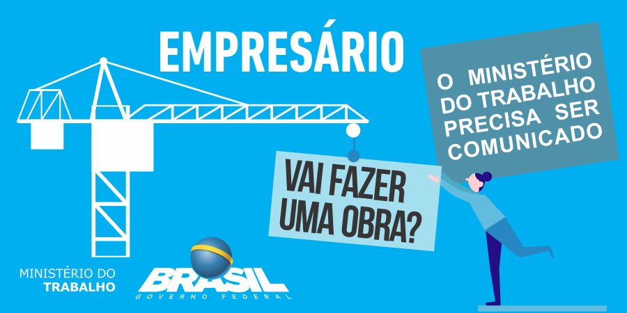 mintrabalhobr's tweet image. 👷‍♂ A NR-18 estabelece à indústria da construção os requisitos mínimos de segurança a serem cumpridos com o objetivo de garantir a segurança e saúde dos trabalhadores. Um deles é a comunicação sobre a realização de obras ao #MinistérioDoTrabalho. goo.gl/9Bk564