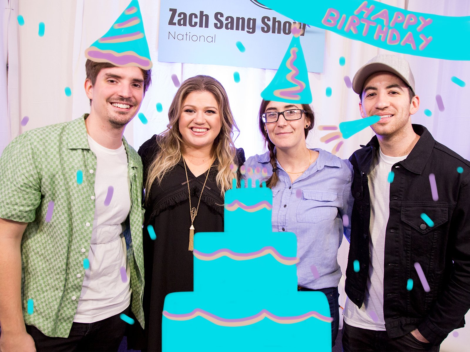 ZachSangShow : Happy Birthday to JustHeather103\s BFF, kelly_clarkson!!   