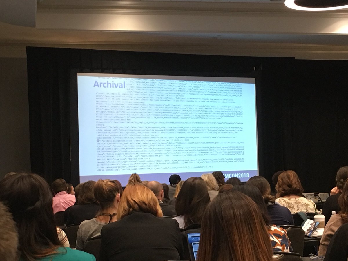 monikamedina's tweet photo. Meta what? Archiving social media makes my brain hurt, just a little. #GSMCON2018 https://t.co/qxOAGUVfdc