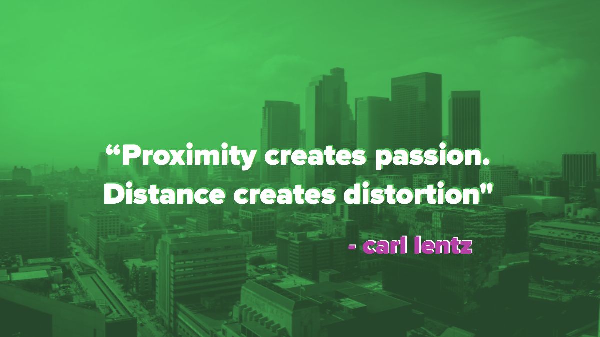 carllentzNYC's tweet photo. RT @JustInTheSouth: “Proximity creates passion.
Distance creates distortion.”
- @carllentzNYC
#truthfortoday
#bracketting
#holdfast
#dohardwork https://t.co/qUaHDiALnP // a reality that has helped me for a long time...
