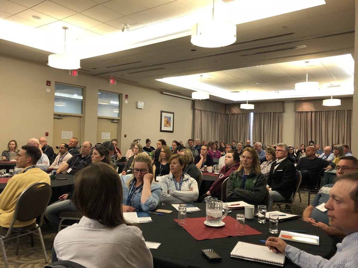 philbuote's tweet photo. Fantastic turnout in Lethbridge for @abvma Regional Meeting on Increased Veterinary Oversight of Antimicrobial Use. Informing the veterinary practice team of upcoming Health Canada regulatory and policy changes. https://t.co/wlJQzZuWLW