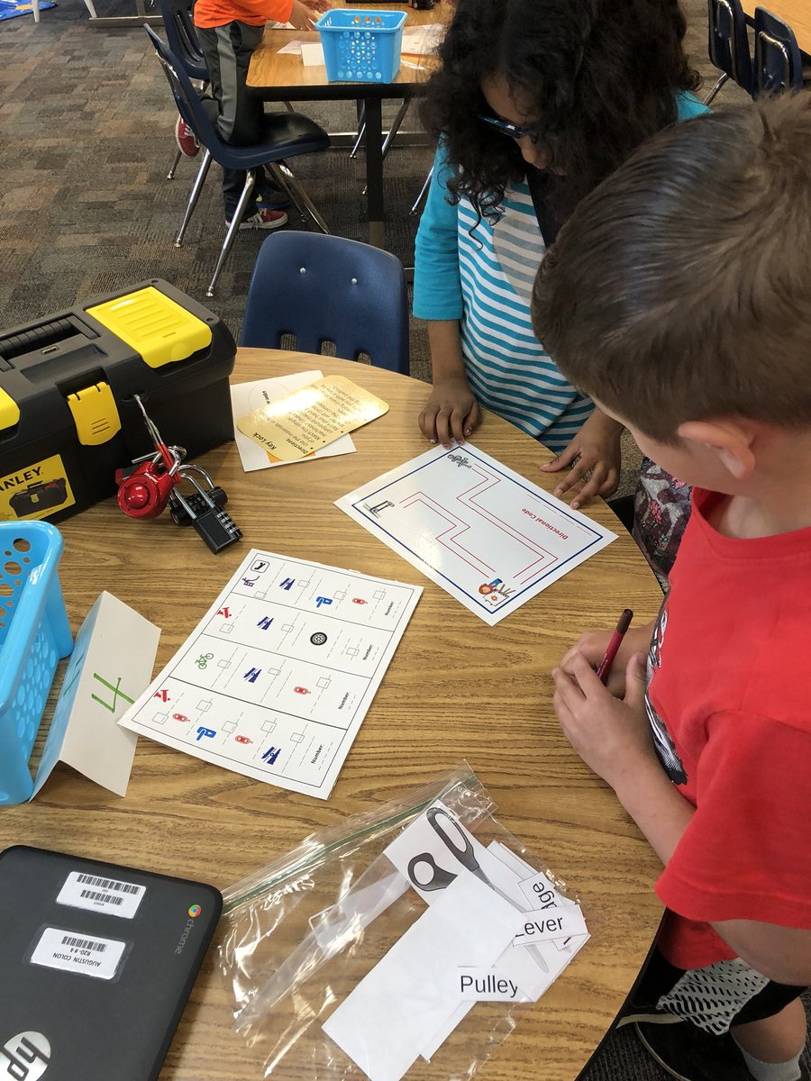 Great break out box on simple machines! Thanks @AmyStratton10 #breakoutbox #collaboration #engineers #baysideriseup @BaysideBulldog @CathyBrumm @_AGodfrey