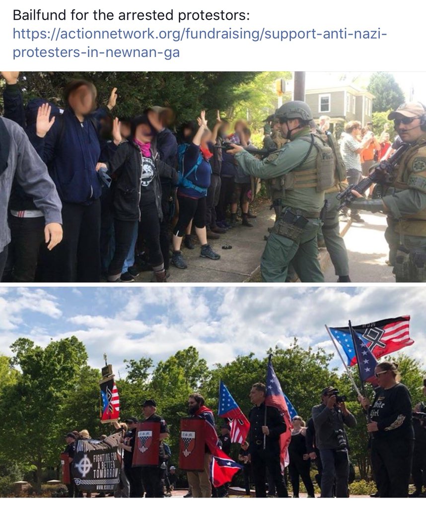 TheVengeant's tweet photo. #CopsAndKlanHandInHand:
https://t.co/lE3mhSehQI
Contact #Newnan pigs:
https://t.co/h3znr1lGKJ
Bail fund:
https://t.co/3Cg12HiX7B
#Antifa https://t.co/s5caeqjKEd