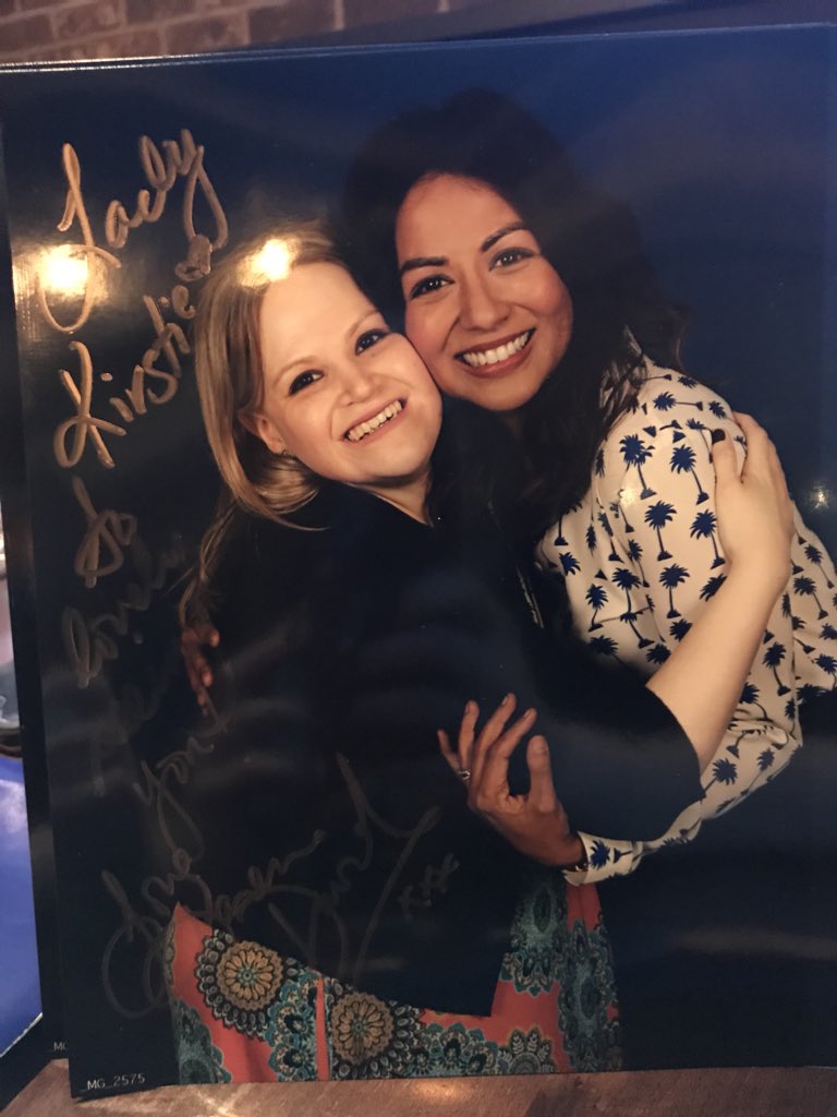 kirstjk212's tweet photo. From selfies to photos it’s been great experience to #OUATchi2018 @KarenDavid is true guardian Angel and always be a good friend to me. It been wonderful to seeing you at Chicago for two years. I’m grateful to see you and meet you. I will always have memories in my heart ❤️ https://t.co/o6SNCwbYJF