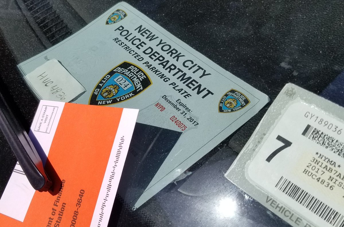 A disturbing  #placardcorruption story this weekend...After  @NYPD52Pct received a complaint, somebody staked out the location.Not to arrest the  #placardperp using a stolen & altered  @NYPD24Pct placard. They were there to see if one of our contributors came to check up.