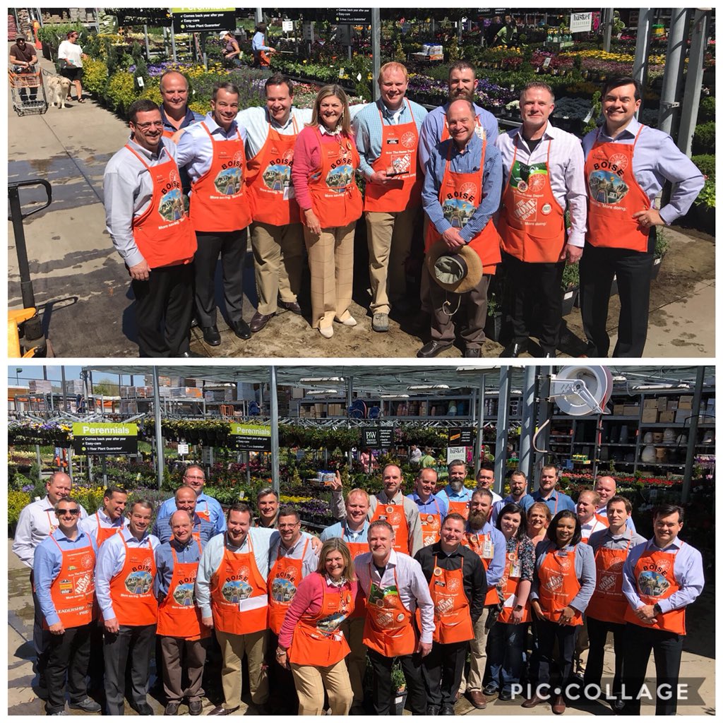 Boise is on 🔥🔥 Awesome energy led by THD cheers from Sean and Marcus! Congrats to Marcus and Dave on their executive Homer awards! Stores 1809 and 1806 were hopping! Going to be an amazing weekend w/ temps in 80s! Happy sales and happy trails! Off to Omaha! #springstoretour2018