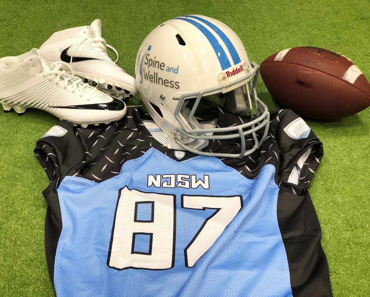 NJSpineWellness's tweet photo. #TeamNJSW is ready to hit the gridiron for the first ever @EricLeGrand52 Flag Football Tournament 🏈🏈 https://t.co/DzJyCXsgdd