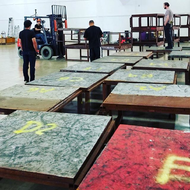 RoboGames's tweet photo. Insert Tetris theme here. #robogames #robogames2018 #robotcombat #arenabuild https://t.co/BrULw2RnAd https://t.co/9k7DrkG3gz