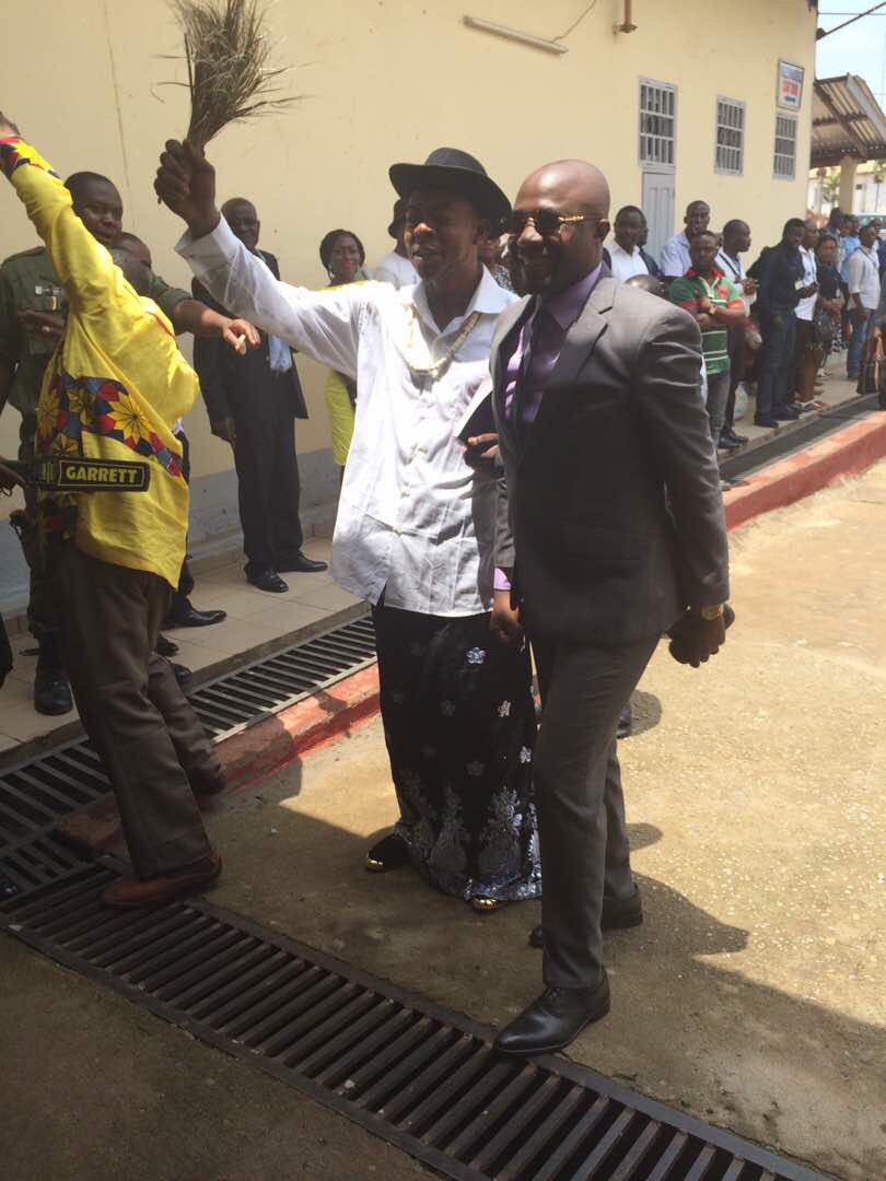AlbertNchinda's tweet photo. “We are enjoying the sentences. Let them continue like that, if I am given 15 years in prison, I will be very sad. I expect nothing less than 40 years,”
—Mancho Bibixy 
#Cameroon #Cameroun #FreeAllArrested https://t.co/EgjgXAu4wy