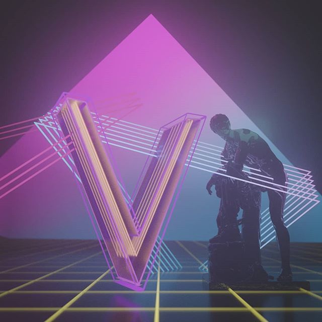 guillots's tweet photo. stuff 137 \\\ V Vaporwave #36daysoftype #36days_v #36daysoftype05 #blender3d #3d #instagood #cycles #cgi #me #learning #happyblending #b3d #render #daily #blender #computer #doit #light #color #mesh #c4d 
#colour #typography #vaporwave #v #blue #pink #ye… https://t.co/GZ2S4YZ12m https://t.co/f7BNQxrKnN