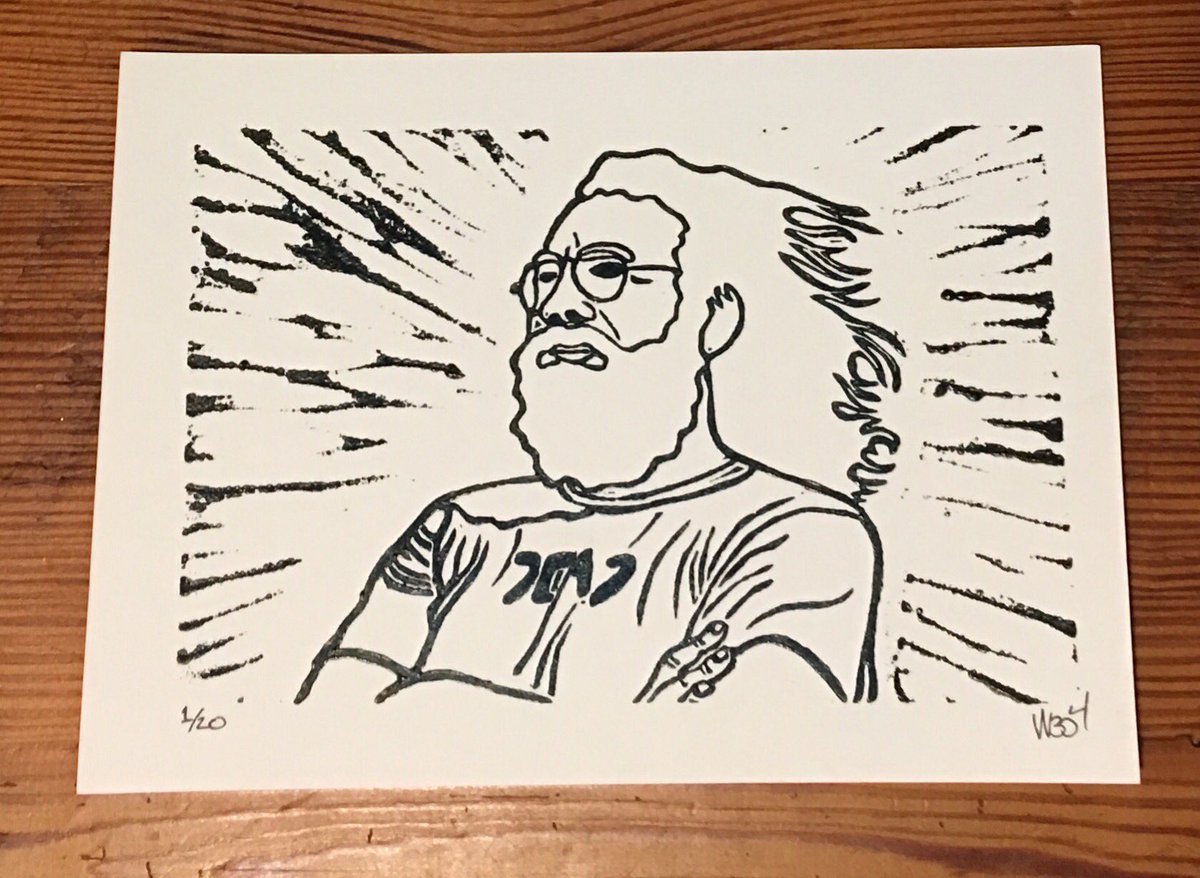 wottiv's tweet photo. The latest editions (V2 &amp; V3) in my “Lil Jerry” series, are up in my Etsy shop now!  https://t.co/9pJ3c0aw25
#jerrygarcia #thegratefuldead #deadhead #print #poster #blockprint #linoleumblockprint #jerrygarciaband #printmaker #handmade #handcarved #handpressed #freeshipping https://t.co/HWfdBGzyX7