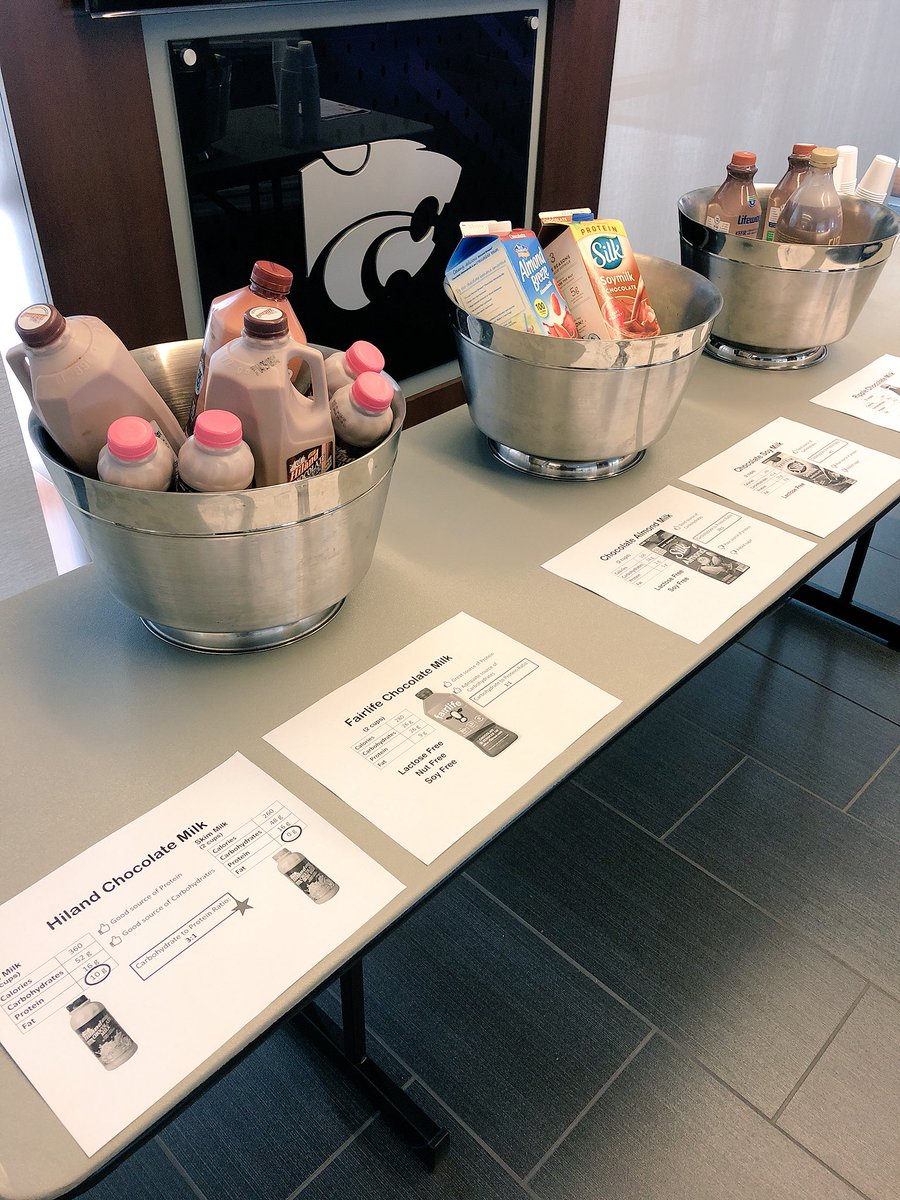 Stop by foyer of the Performance Table tonight at dinner to try some different variations of chocolate milk &amp; learn how to optimize your recovery windows 💪🏼 #sportsnutrition #recovery