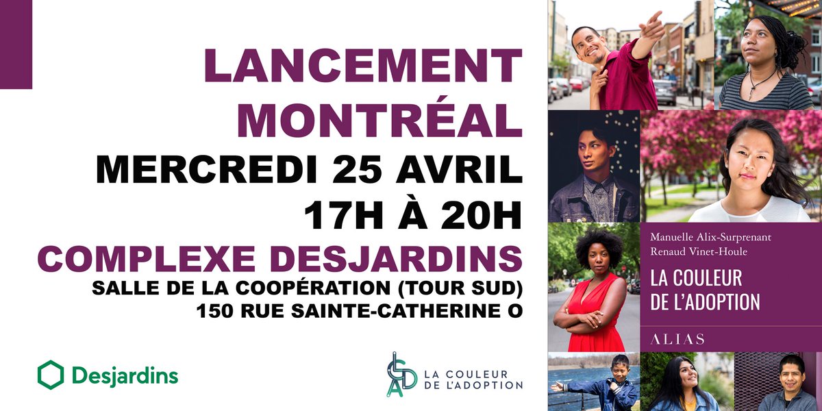 RenaudVH's tweet photo. 📗😊 Moins de 24 heures avant le lancement montréalais du livre La couleur de l’adoption! Inscrivez-vous ici : https://t.co/3Bua1MkZ2q #Adoption #Diversité #Identité https://t.co/Eq1YmjIxaD