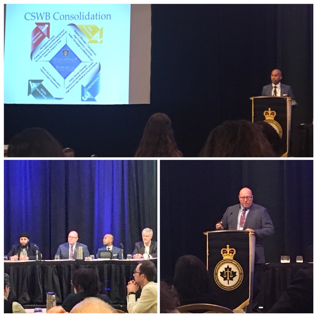 ChiefNish's tweet photo. Insp.Davis and I had a chance to Share our #CSWB applications alongside the great work of @cityoftoronto @GlobalNetworkCS @BrentKal @FelixMunger @CACP_ACCP #CSWBAnalytics @smckean @NormTNetL3 @MatthewSwarney @safercitiesca https://t.co/OIY61EMmh2