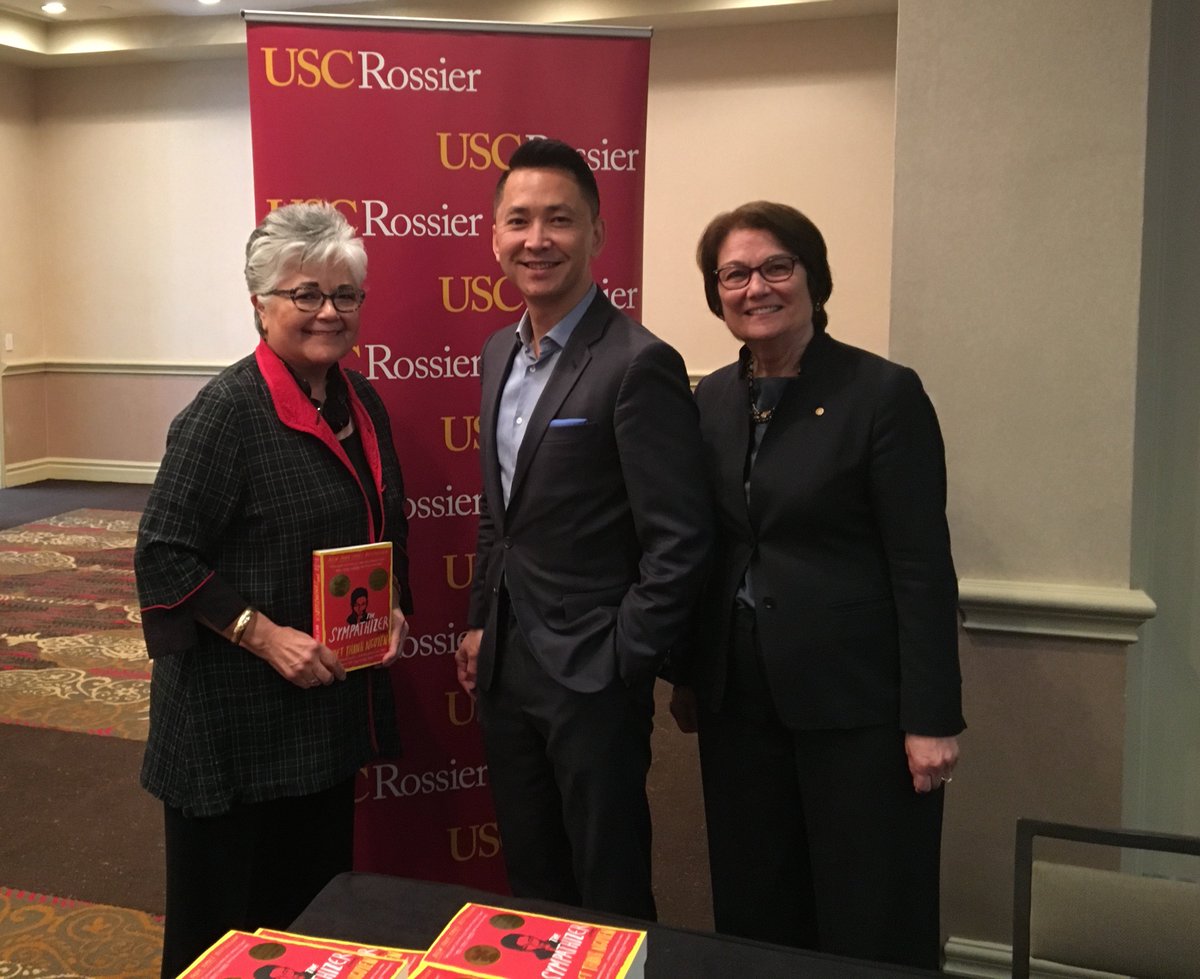 Along with Darline Robles, Associate Dean for Equity &amp; Inclusion, I want to thank <a href="/viet_t_nguyen/">Viet</a> for leading <a href="/USCRossier/">USC Rossier</a>’s first book club discussion on “The Sympathizer.” It's an inspiration to all educators who advance #equity while also seeking an end to “voicelessness.”