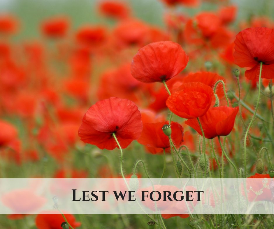 Today we remember all Australians who served and died in war and on operational service past and present. 
Lest we forget.