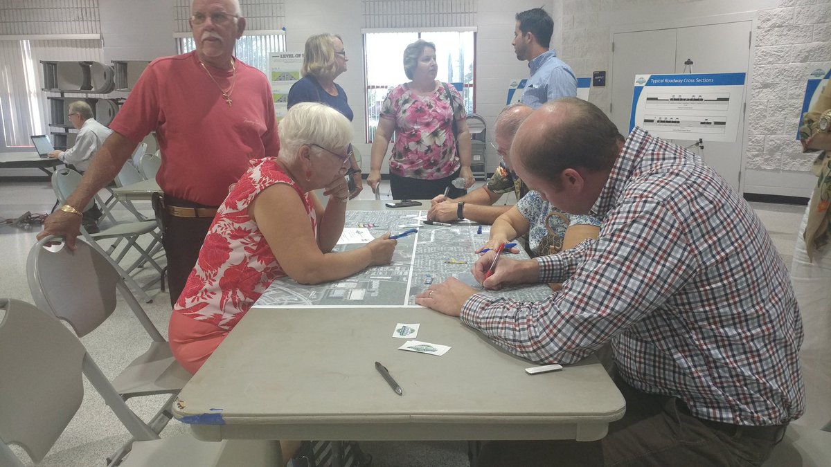 SpaceCoastTPO's tweet photo. Happening now! We're at the kick off presentation for the Sarno Rd. Corridor Study, where citizens are sharing their input on the improvements they'd like to see on the roadway. 👍👍👍 https://t.co/cnv6BPJVOA