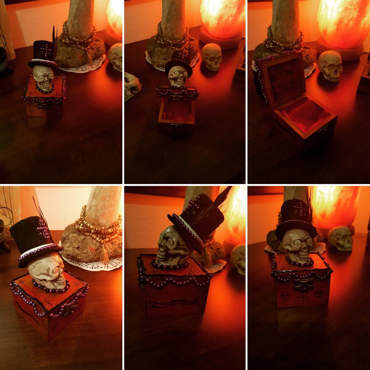 lilithtattoo's tweet photo. Special Box of Baron Samedi made by me for my rituals devoted to him...
#ritual #rituals #rituales #baronsamedi #spirit #spirits #soul #voudongnosis #occultismo #occult #esoterismo #esoterism #mentaltemple #templemental #veggence #veggenza #clairvoyant #sigil #sigils https://t.co/WJH8IsvSRs