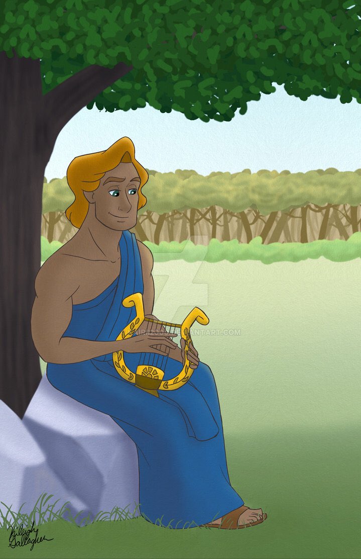 ClassicApollo's tweet photo. Just a lovely day to play the lyre. Catch me on days like this dosing what i do best ☀️🎼 #bestmusicianaround https://t.co/JXuSMUNqFD