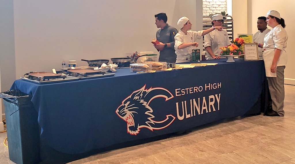 CCAcademies's tweet photo. @LWTechCollege, @GC_HighSchool and @EsteroHS culinary students prep for #StayInMay!! https://t.co/f2XKdwCF3M