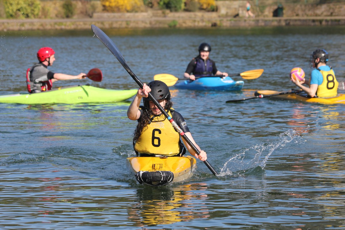 shefunicanoe's tweet photo. Big day for us tomorrow as we go head to head with @SHUCanoe at Ponds Forge for @SheffVarsity 2018! We've spent the past week in Crookes Valley Park enjoying the lovely weather and getting psyched in the sun! 💪💦☀️ #WeAreBlackAndGold https://t.co/TUktsD455Q