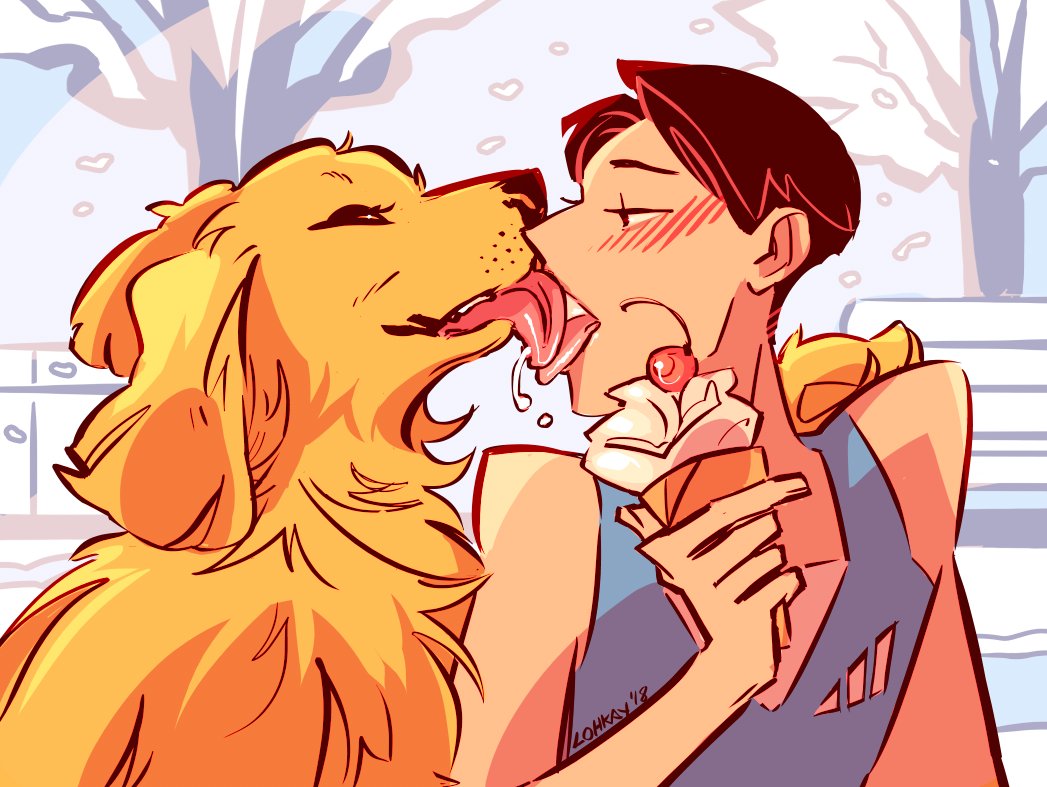 Simon & Beau, my yaoi inspired project about a zoophile whose dog turns...