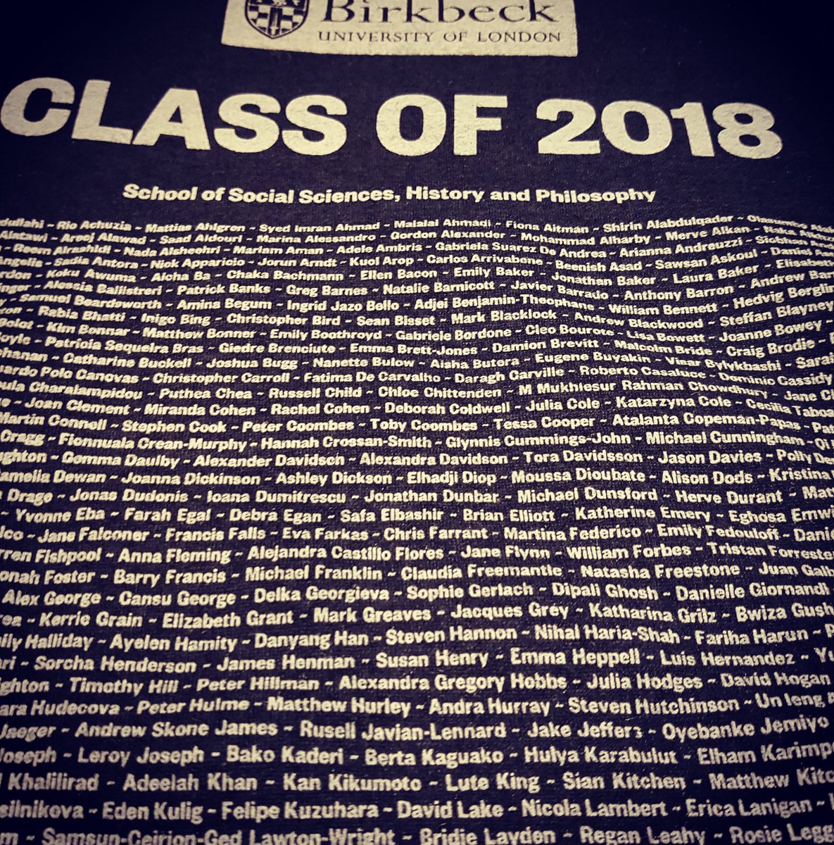 HistoryGal112's tweet photo. Graduation day. Love my new hoody for the great memories of this crazy, intense &amp; incredible year &amp; for completing my MA at @BirkbeckHCA. #History #Graduation #Findmyname #Happy  #NextstepPhD https://t.co/BPQhemQmtA
