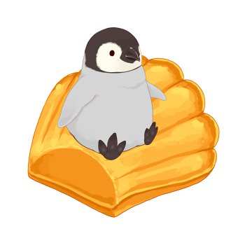 penguin food no humans bird white background food focus simple background  illustration images