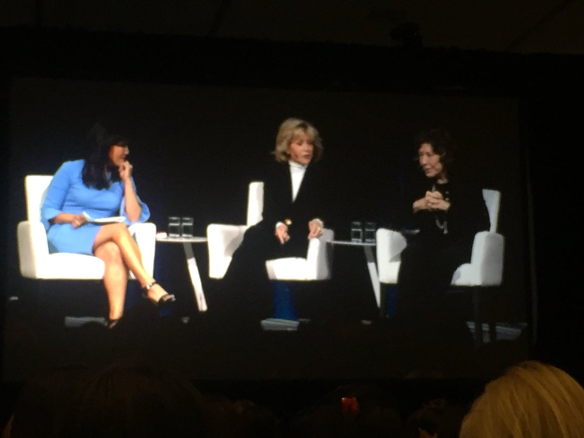 ashleyhauger's tweet photo. It doesn’t get better than ending the day with @Janefonda &amp; #LillyTomlin! #pbwc #standup https://t.co/Fh2TDIt4eN