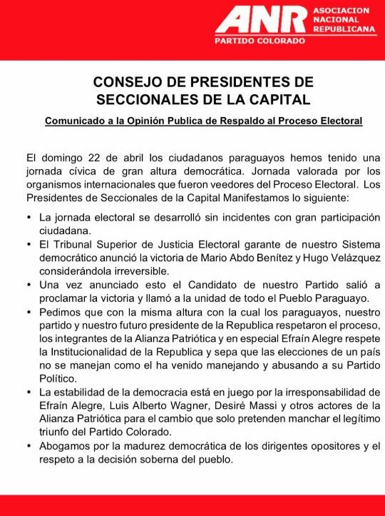 ANIBALCORO's tweet photo. Comunicado del Consejo Presidentes de Seccionales de Capital: https://t.co/MNFRTUgSJc