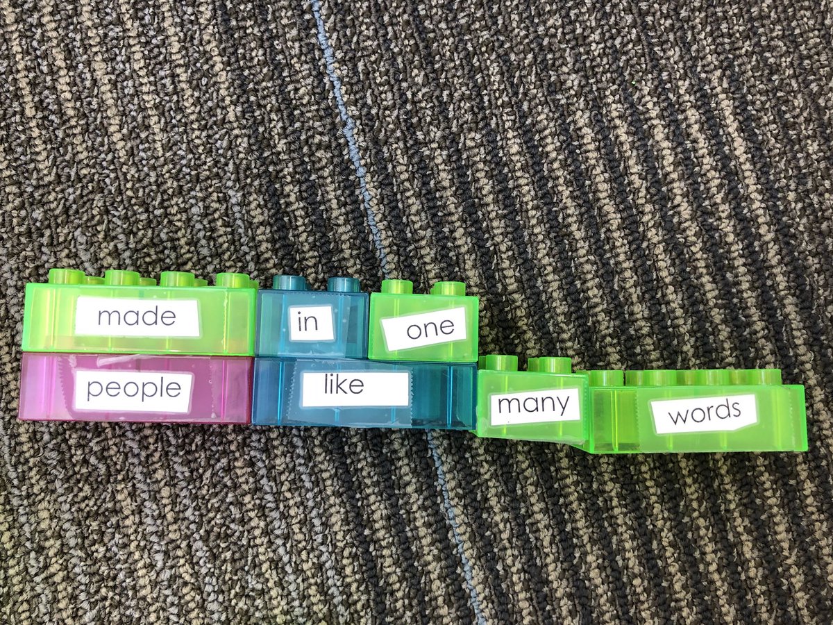 Paden_LibraryMC's tweet photo. Finishing up poetry month with K-1 by building some poems. Discovered these poems sometimes need to be read from bottom up. https://t.co/6WIQgZNxgq