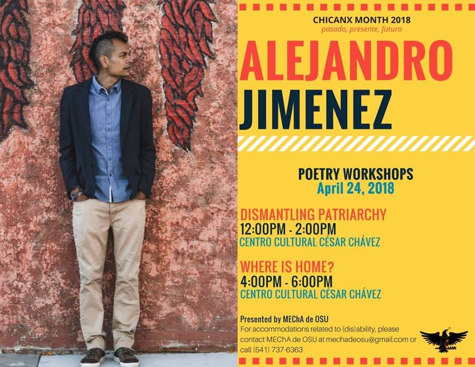 Hey Everyone, 
If given the opportunity stop by to listen to Alejandro Jimenez thought on immigration in a poem!!!