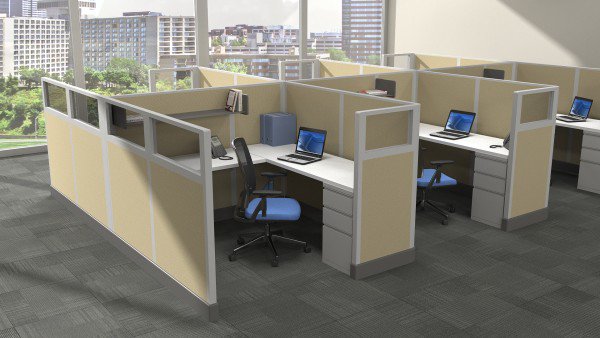 freedmansonline's tweet photo. These 6×6 modular workstations will provide a modern and aesthetically pleasing look to any office! Reach us for the best #office #cubicles https://t.co/9Tog9NQEYj https://t.co/uLCXlf8oR3